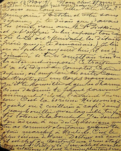 Lettre autographe