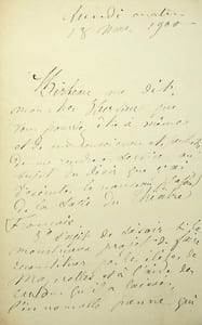 Lettre autographe signée à Paul Hervieu