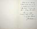 Lettre autographe sign&eacute;e &agrave; son &eacute;diteur Ernest Leroux. James Darmesteter (1849-1894), philologue, orientaliste, iranologue. 
