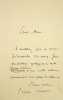 Lettre autographe sign&eacute;e. Ernest Raynaud (1864-1936), po&egrave;te, &eacute;crivain. 