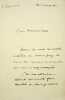 Lettre autographe sign&eacute;e. Ernest Raynaud (1864-1936), po&egrave;te, &eacute;crivain. 