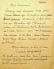 Lettre autographe sign&eacute;e &agrave; Paul Fuchs. Ernest Raynaud (1864-1936), po&egrave;te, &eacute;crivain. 