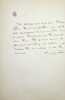 Lettre autographe sign&eacute;e. Andr&eacute; Lemoyne (1822-1907), po&egrave;te, &eacute;crivain. 