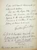 Lettre autographe sign&eacute;e. Gustave Guiches (1860-1935), &eacute;crivain. 