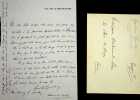 Lettre autographe sign&eacute;e &agrave; Ferdinand Bac. Gustave Guiches (1860-1935), &eacute;crivain. 