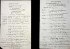 Notes autographes. Auguste de Labou&iuml;sse-Rochefort (1778-1852), po&egrave;te, &eacute;crivain, le &laquo; po&egrave;te de l'hymen &raquo;.