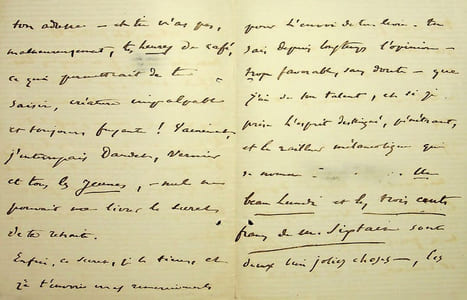 Lettre autographe signée