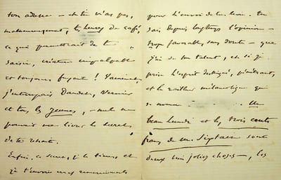 Lettre autographe signée