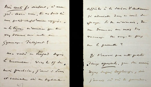 Lettre autographe signée