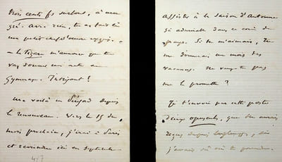 Lettre autographe signée