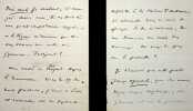 Lettre autographe sign&eacute;e. Alcide Dusolier (1836-1918), &eacute;crivain, homme politique, d&eacute;put&eacute; et s&eacute;nateur de Dordogne, secr&eacute;taire de L&eacute;on Gambetta en 1870. ...
