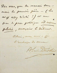 Lettre autographe signée