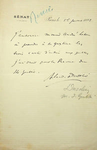 Lettre autographe signée