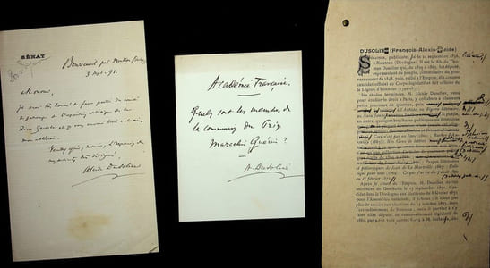 Lettre autographe signée