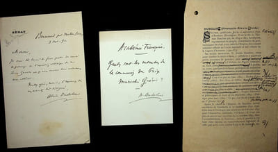 Lettre autographe signée