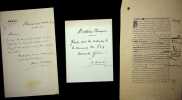 Lettre autographe sign&eacute;e. Alcide Dusolier (1836-1918), &eacute;crivain, homme politique, d&eacute;put&eacute; et s&eacute;nateur de Dordogne, secr&eacute;taire de L&eacute;on Gambetta en 1870. ...