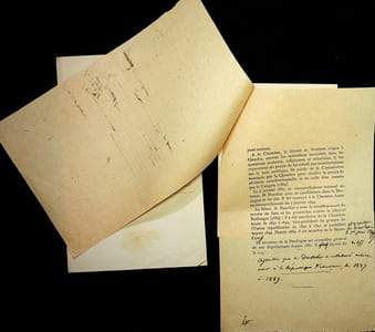Lettre autographe signée