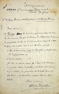 Lettre autographe signée à Joseph Reinach