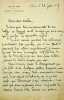 Lettre autographe sign&eacute;e. Edgar Monteil (1845-1921), &eacute;crivain, homme politique, communard, franc-ma&ccedil;on. 