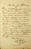 Lettre autographe sign&eacute;e &agrave; Adolphe Thibaudeau. Louis Belmontet (1798-1879), po&egrave;te, homme politique, d&eacute;put&eacute; du Tarn-et-Garonne. 