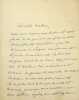 Lettre autographe sign&eacute;e. Michel Masson (1800-1883), &eacute;crivain, journaliste. 