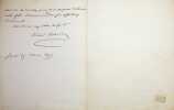 Lettre autographe sign&eacute;e. Michel Masson (1800-1883), &eacute;crivain, journaliste. 