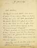 Lettre autographe sign&eacute;e. Michel Masson (1800-1883), &eacute;crivain, journaliste. 