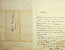 Lettre autographe sign&eacute;e &agrave; Edouard de Monceau. Michel Masson (1800-1883), &eacute;crivain, journaliste. 