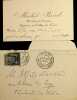 Carte autographe. Michel Br&eacute;al (1832-1915), linguiste, fondateur de la s&eacute;mantique moderne. 