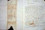 Lettre autographe sign&eacute;e. [Tonneins] Jean Lavigne (XVIIIe), vraisemblablement d&eacute;put&eacute; du Lot-et-Garonne en 1791-1792, peut-&ecirc;tre maire de Tonneins de ...