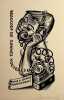 Gravure sign&eacute;e. G&eacute;rard Gaudaen (1927-2003), artiste belge, graveur. 