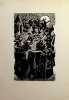 Gravure. Nagy Arpad (1894-1959), artiste hongrois, graveur. 