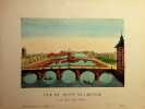 [Vue d'optique, Paris] Vue du pont au change et du pont Notre-Dame. . [Vue d'optique, Paris] Vue du pont au change et du pont Notre-Dame. 