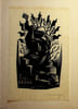 Gravure sign&eacute;e. Tranquillo Marangoni (1912-1992), graveur italien. 