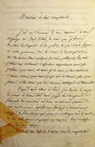 Lettre autographe signée