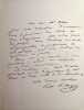 Lettre autographe sign&eacute;e. Fran&ccedil;ois Moigno dit l'abb&eacute; Moigno (1804-1884), pr&ecirc;tre, math&eacute;maticien. 