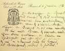 Lettre autographe sign&eacute;e &agrave; Mgr Louis-Ernest Dubois. Auguste-Ren&eacute;-Marie Dubourg (1842-1921), archev&ecirc;que de Rennes, Dol et Saint-Malo, cardinal. 