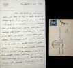 Lettre autographe sign&eacute;e. Henri de Bonnechose (1800-1883), &eacute;v&ecirc;que de Carcassonne puis d'Evreux, archev&ecirc;que de Rouen, cardinal. 