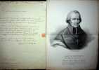 Lettre autographe sign&eacute;e. Jean Lefebvre de Cheverus (1768-1836), missionnaire, premier &eacute;v&ecirc;que de Boston (USA) puis de Montauban, archev&ecirc;que de ...