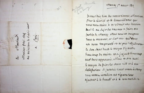 Lettre autographe signée. Benoît Costaz (1761-1842), évêque de Nancy. 