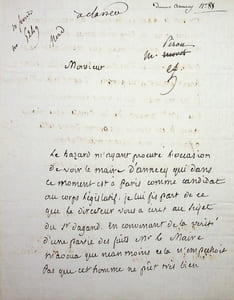 Lettre autographe signée