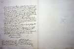 Lettre autographe sign&eacute;e. Antoine Jacques de Chamon (1767-1851), &eacute;v&ecirc;que de Saint-Claude. 