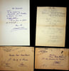 Lettre autographe sign&eacute;e &agrave; Ren&eacute; Maublanc. Andr&eacute; Delferri&egrave;re (1884-1951), acteur, r&eacute;sistant, animateur d'&eacute;mission radio. 