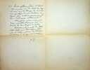 Lettre autographe sign&eacute;e &agrave; Ren&eacute; Maublanc. Henri Pellier (1863-1942), &eacute;crivain, dramaturge, sc&eacute;nariste. 