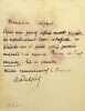 Lettre autographe sign&eacute;e &agrave; L&eacute;once D&eacute;troyat. Albert Delpit (1849-1893), &eacute;crivain, n&eacute; &agrave; la Nouvelle-Orl&eacute;ans (USA).