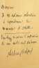 Lettre autographe sign&eacute;e &agrave; Adolphe Tabarant. Albert Delpit (1849-1893), &eacute;crivain, n&eacute; &agrave; la Nouvelle-Orl&eacute;ans (USA).