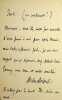 Lettre autographe sign&eacute;e. Albert Delpit (1849-1893), &eacute;crivain, n&eacute; &agrave; la Nouvelle-Orl&eacute;ans (USA).