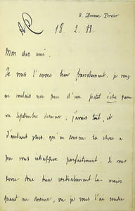 Lettre autographe signée
