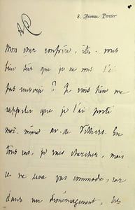 Lettre autographe signée