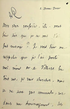Lettre autographe signée. Albert Delpit (1849-1893), écrivain, né à la Nouvelle-Orléans (USA).
